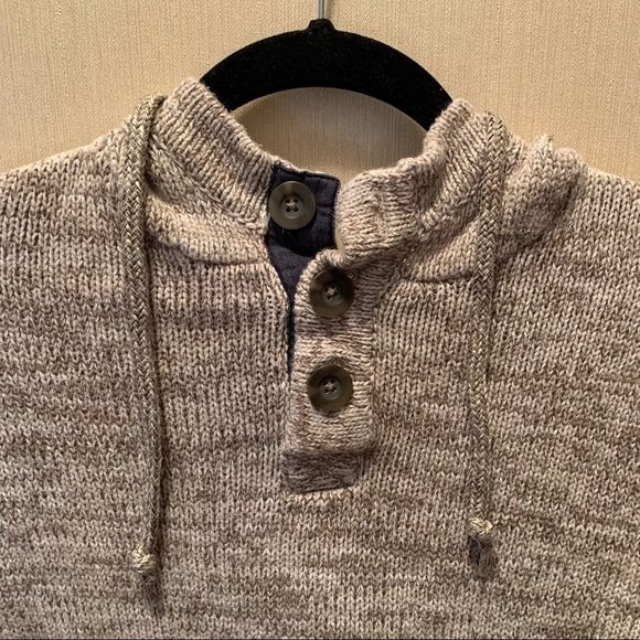 Urban Pipeline Cream Knit Hooded Sweater - Picture 3 of 6